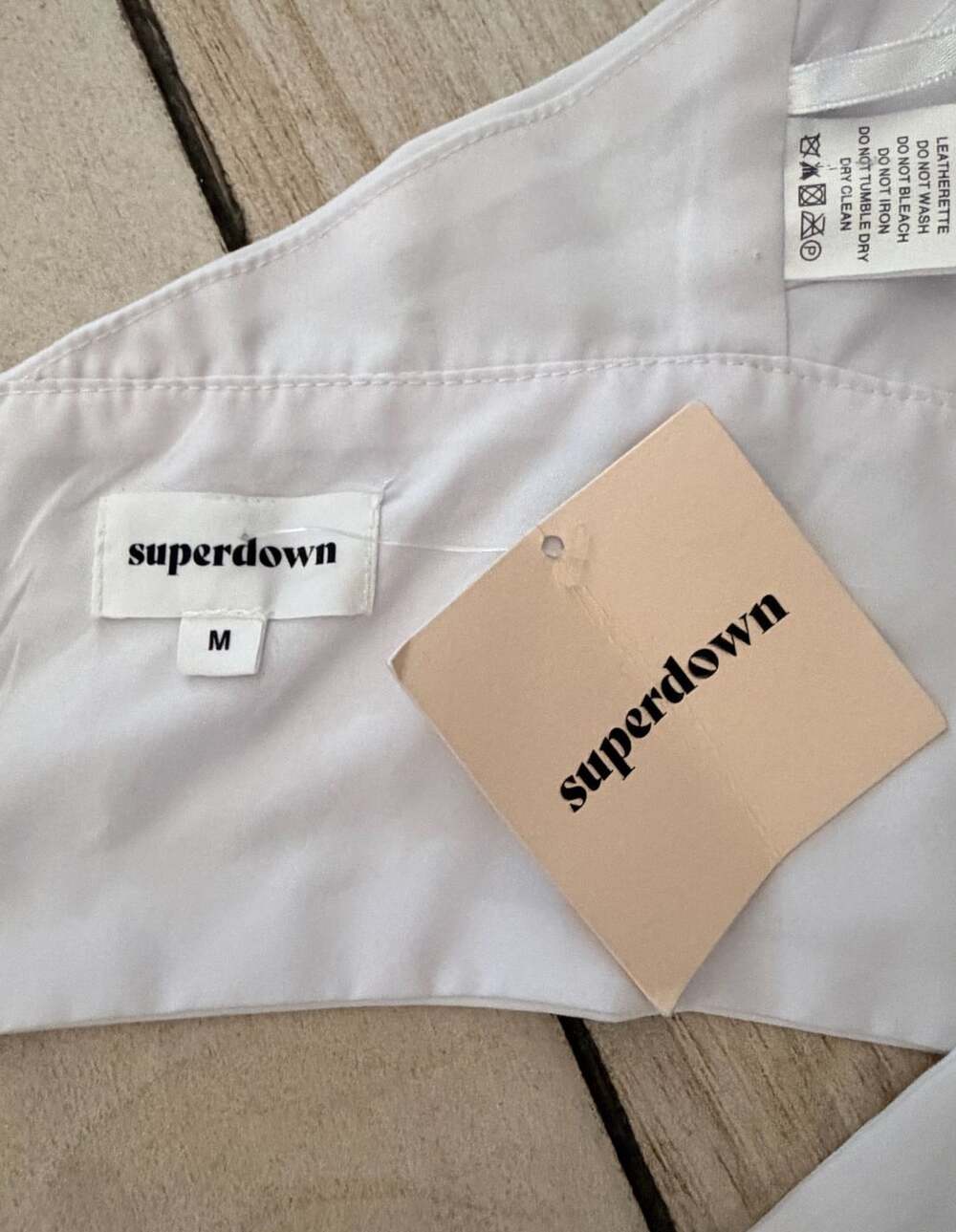 Superdown Halter Crop Top White Jennifer Wrap Tie NWT  Size: Medium